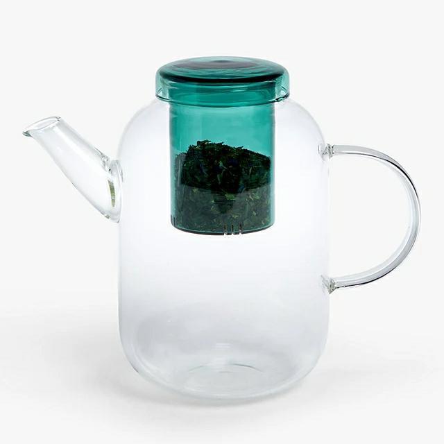 Custom Made Hand-blown Unique Designed Heat-resistant Borosilicate Glass Infusion Teapot