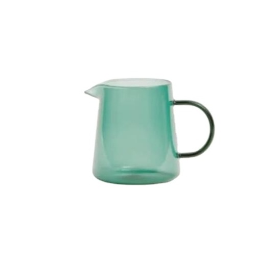 Wholesale Customized Double Wall Milk Frothing Pitcher Jug Glass Coffee Pot Glass Coffee Maker Cup