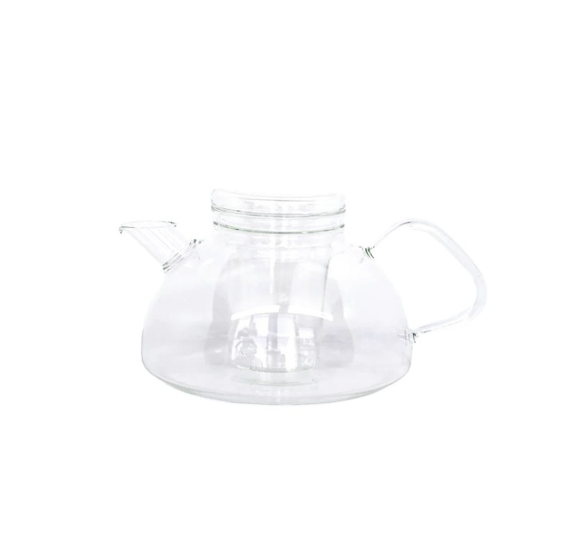 Wholesale Handmade Custom Printed Capacity Glass Tea Pot Teapot Clear Glass Suitable For Stovetop