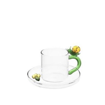 Wholesale 250ml Clear Glass Tea Cup With Handle  Milk Coffee Water Glass Cup Beer Glass Mug Manufacturers