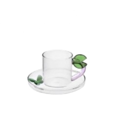 Wholesale 250ml Clear Glass Tea Cup With Handle  Milk Coffee Water Glass Cup Beer Glass Mug Manufacturers