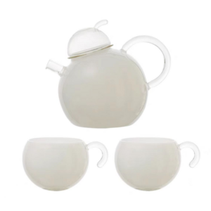 customized heatable borosilicate kettle set teapot pitcher glass and cup set for drink