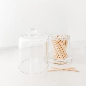 Wholesale Customized Glass Cloche Jar and Matchsticks Safety Matches With Glass Apothecary Jar