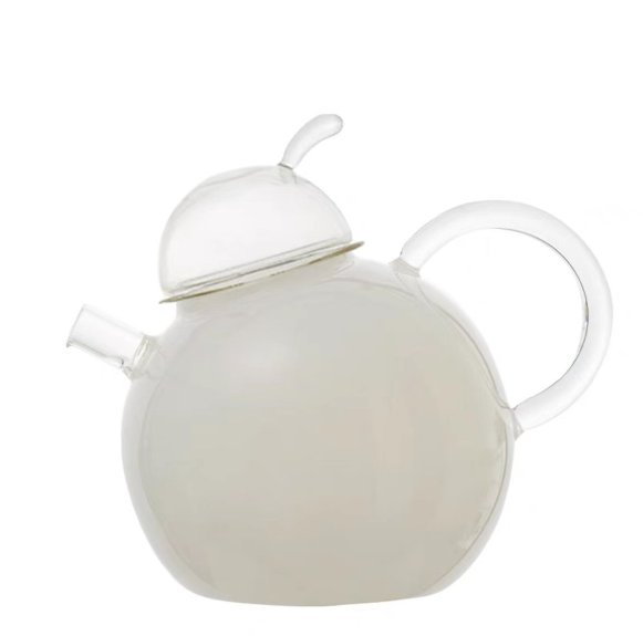 customized heatable borosilicate kettle set teapot pitcher glass and cup set for drink