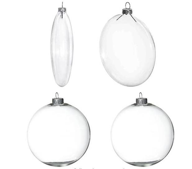 Wholesale Customized Glass Ball & Flat Ball Ornaments Clear Ball Ornaments for Crafts Ornaments for Christmas Tree Decoration