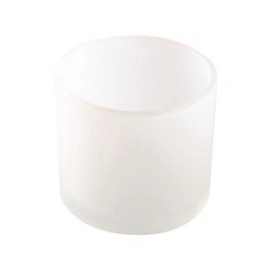 Hand Blown Borosilicate Mini Cylinder Frosted Glass Tealight Votive Candle Holder for Wedding Party Favors Home Decor