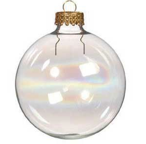 Custom Made Clear Hanging Glass Ball Christmas Tree Decorative Ornaments