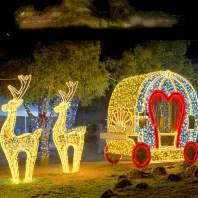 3D Deer Led Motif Lights Customized Wholesale Decoration Commercial Holiday Light Waterproof Outdoor IP65 Christmas Motif Light