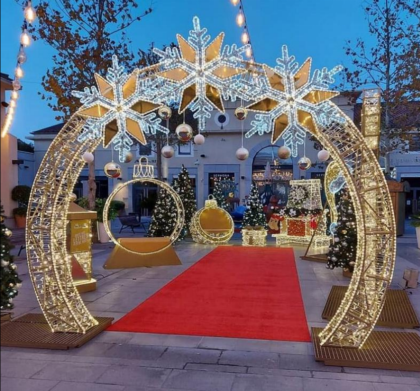 large outdoor lighted heart shaped sculpture used commercial christmas arch decorations walk through heart shaped motif light