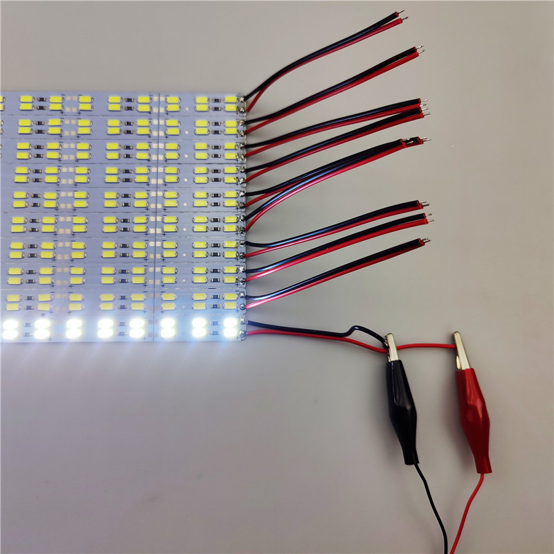 High Brightness 12V 24V Aluminum 72 leds 144 leds 12mm SMD 5630 5730 LED Rigid Strip For Counter