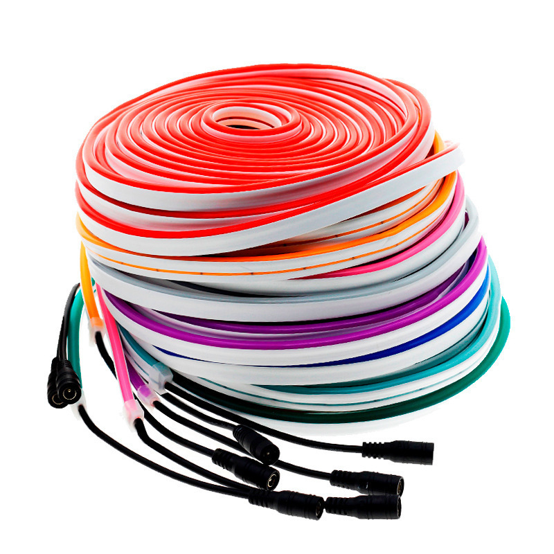 On sale 5 meters 50meters Custom Length IP67 12V 24V 5mm 6mm 8mm PVC Material LED Neon Flexible Strip Led neon Flex for Sign