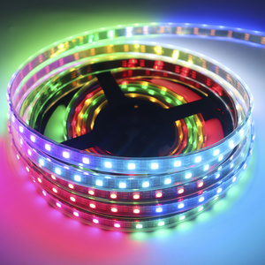 Addressable RGB 5V WS2812b 60/144 LEDs Magic Digital Dream Full Color RGBIC Programmable Color Changing SMD5050 Led Light Strip