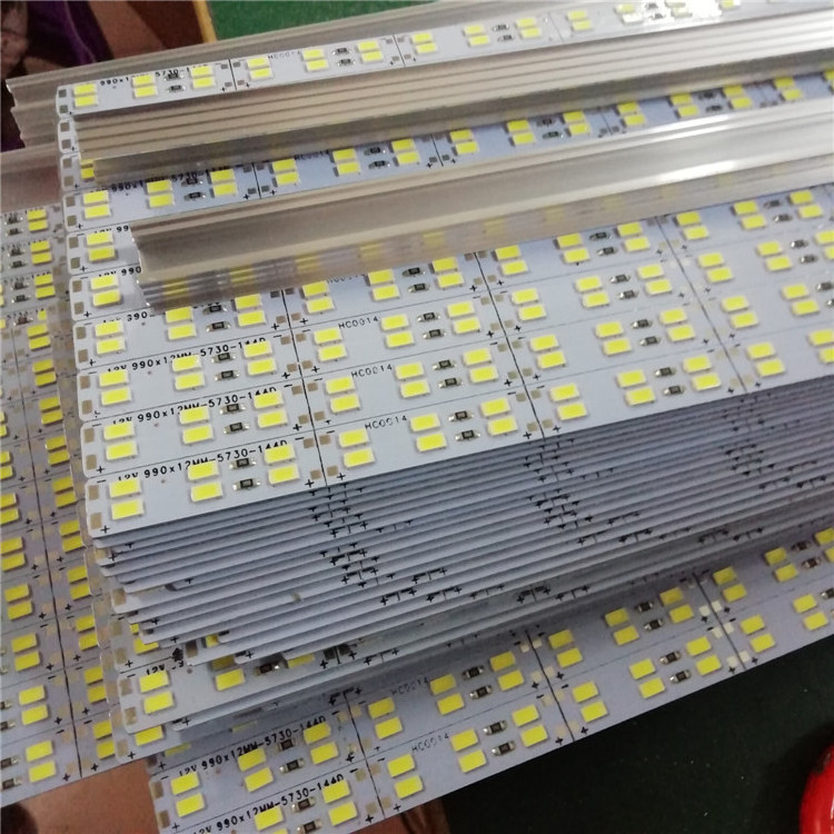 High Brightness 12V 24V Aluminum 72 leds 144 leds 12mm SMD 5630 5730 LED Rigid Strip For Counter