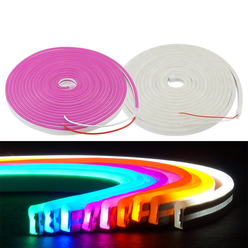 On sale 5 meters 50meters Custom Length IP67 12V 24V 5mm 6mm 8mm PVC Material LED Neon Flexible Strip Led neon Flex for Sign