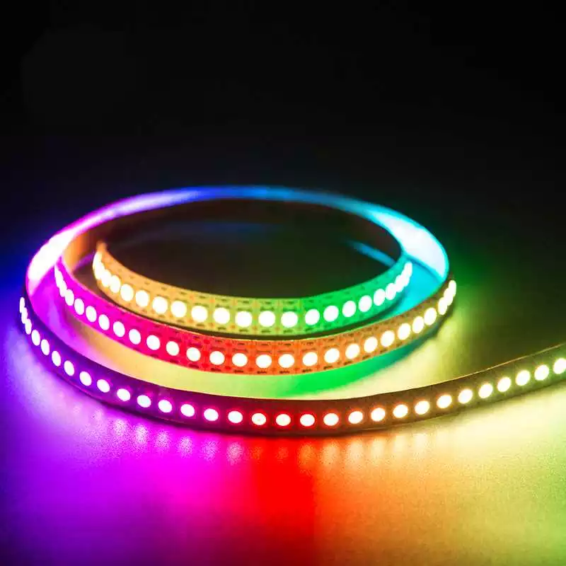 WS2811 WS2812 Addressable RGB 5V 12V DMX Programmable 2812 WS2812B Flex Digital Pixel Addressable RGB Strip Light for Club