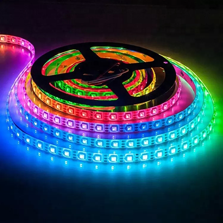 5v ws2812b Individually Addressable rgb pixel Led Strip Dream Color 30/60/144 Leds/m Strip Smart RGBIC ws2812 Led Strip Light