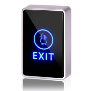 Black Touch button 12V NC NO Door Exit Release Button Switch For Access Control With LED Square Type