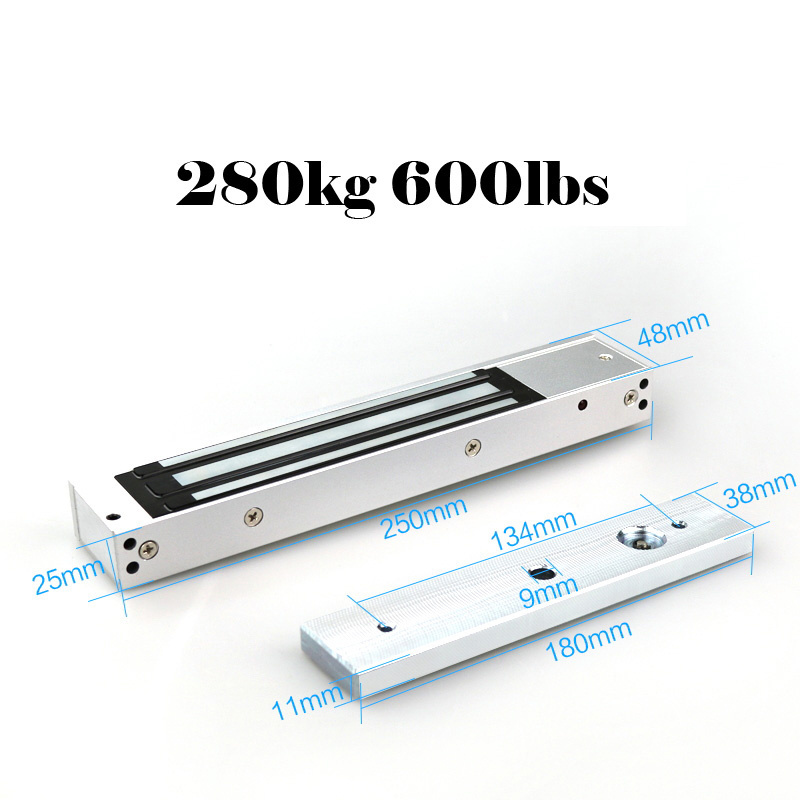 Magnet Lock 180KG 350lbs 280KG 500KG Electric Magnetic Lock DC 12V Electromagnetic Locks for Door Access Control Gate