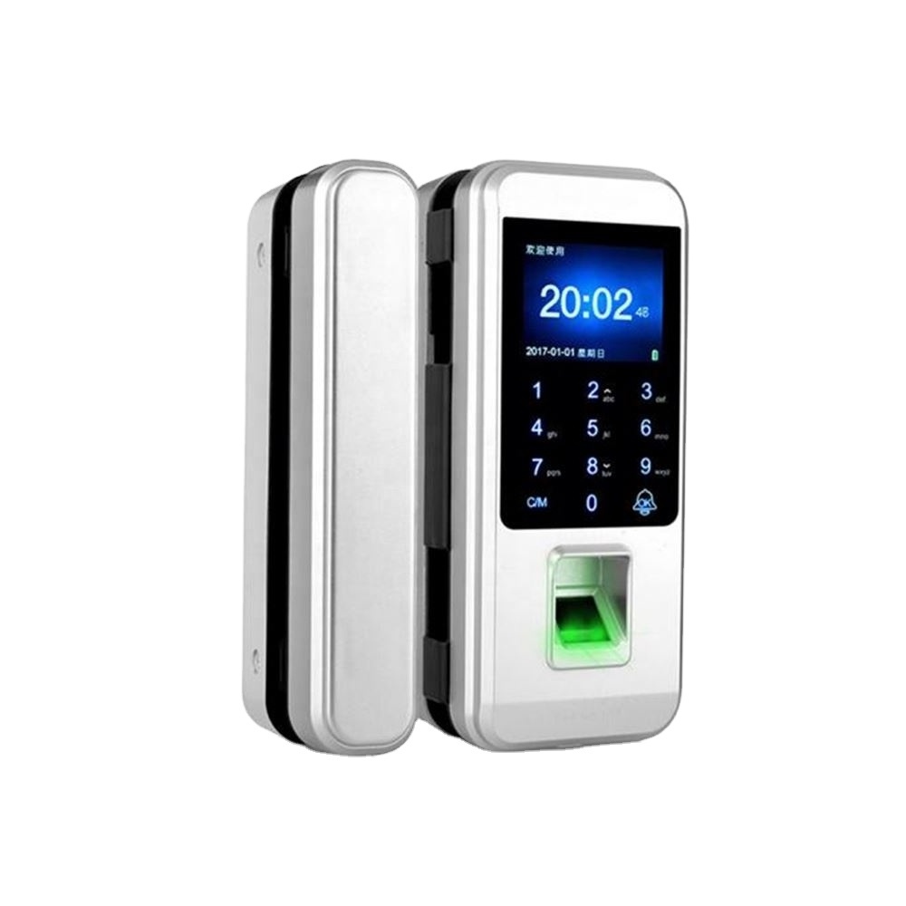 Frameless Glass Door Biometric Fingerprint Smart RFID Card Password Home Office Remote Control Electronic Lock