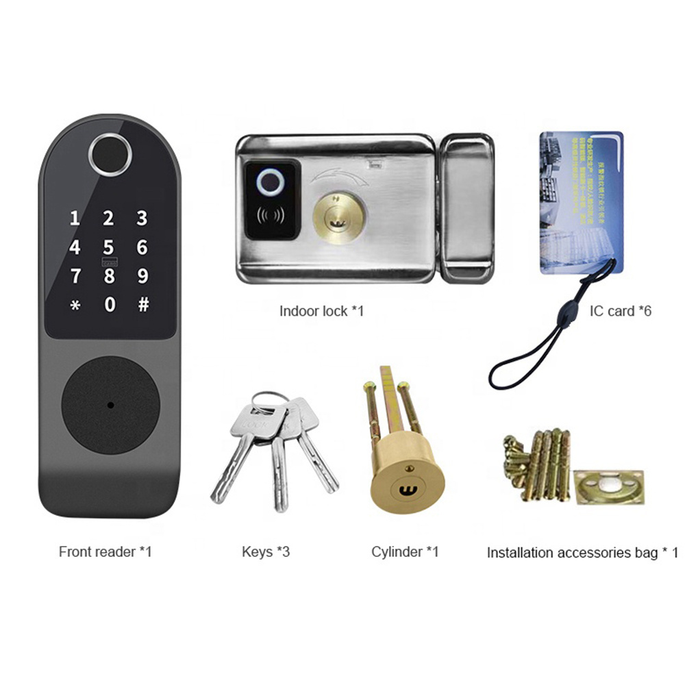 Fingerprint Door Biometric Glass Scanner Digital Electronic Smart Locker Finger BT With Cylinder Car For Cabinet Lock