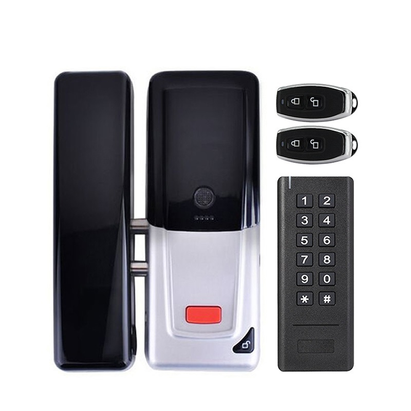 Smart Remote Control Door Lock With Keypad For Indoor Or Outdoor Glass Lock