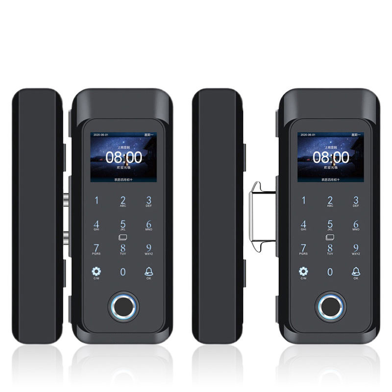 swing glass door digital keyless lock