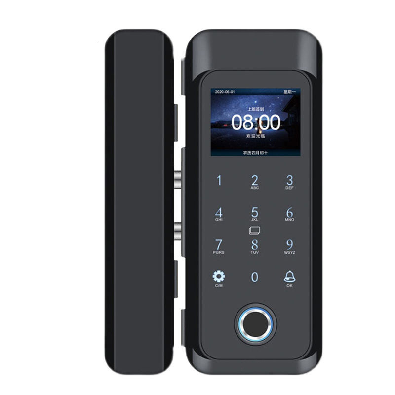 swing glass door digital keyless lock