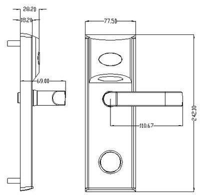 Rfid Card Hotel System Cabinet Hidden Locks Key Reader Locker Access Electronic Proximity Drawer Box Cylinder Entry Door Lock