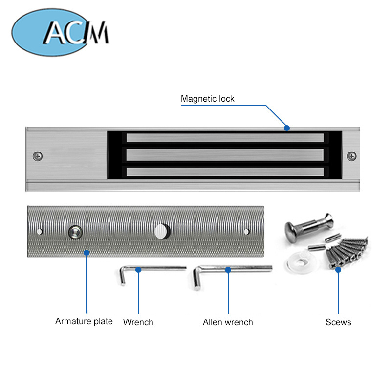 280kg 600 Lbs 12v 24v Dc Electronic Safety Magnetic Electromagnetic Maglock Magnet Em Door Lock for Inside Door