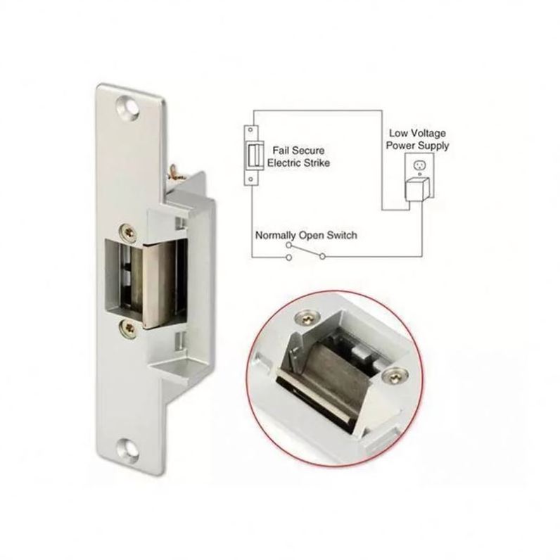 American Type Door Electromagnetic Lock 304 Stainless Steel Electric Strike Lock