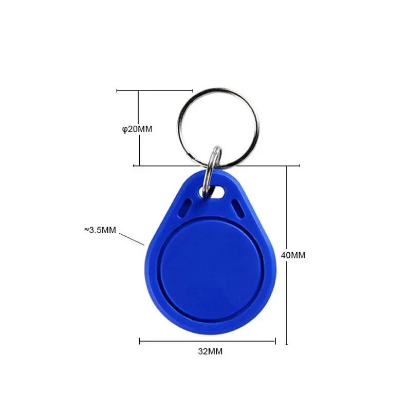 High Frequency for Access Control ABS PVC Epoxy Qr Code RFID Keychain