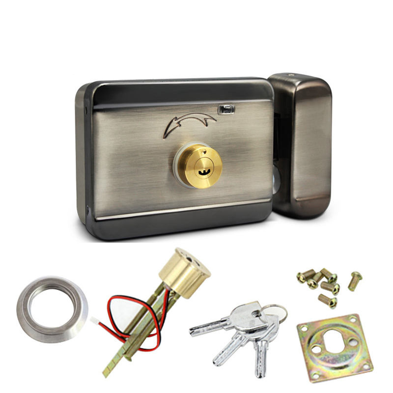 Inside And Outside Stainless Steel 12v Security Smart Magnetic Electronic Electric Door Rim Lock