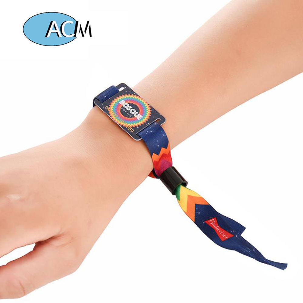 Wristbands Silicone Bracelet Fabric Pvc Rfid Woven Plastic Bracelets Custom Tag Event Watch Access Rfid Wristband