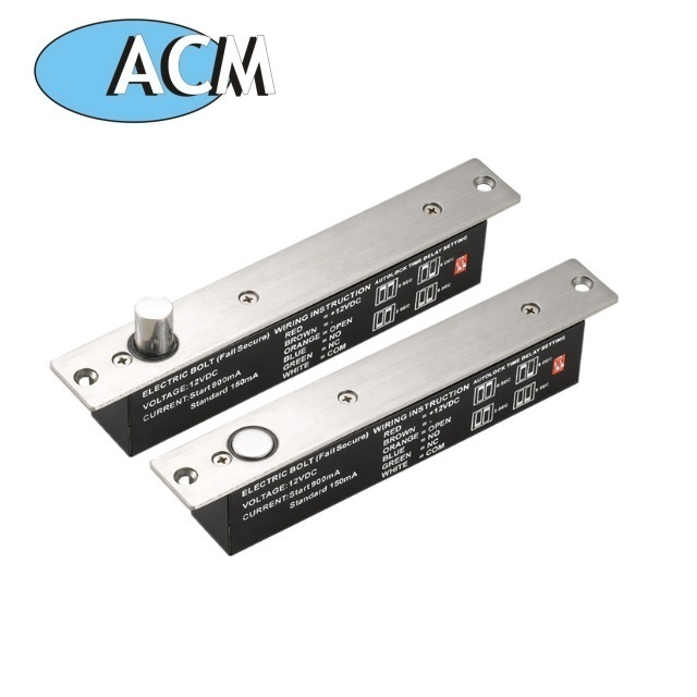 Narrow Panel Type Electronic Bolt Magnetic Door Lock Combination Safe Lock electric bolt lock