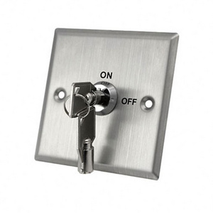 Access Control Durable Electrical Key Lock Button 304 Stainless Steel Exit Push Switch