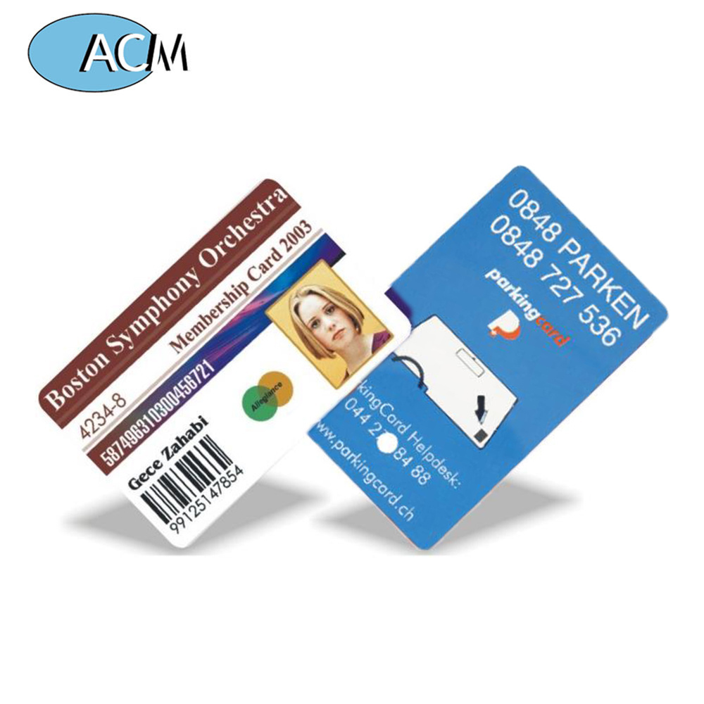 ISO 14443a HF 13.56MHZ punch hole rfid card Plastic PVC Gift Vip Loyalty Membership Card