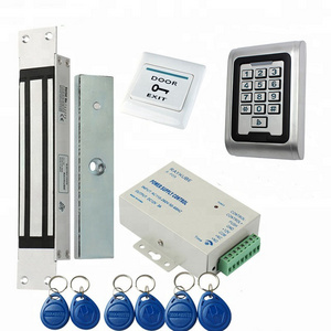 Electric Magnetic Lock 180KG/280KG Access Control System Kit + Metal FRID Keypad +Exit Button+RFID Key Fobs