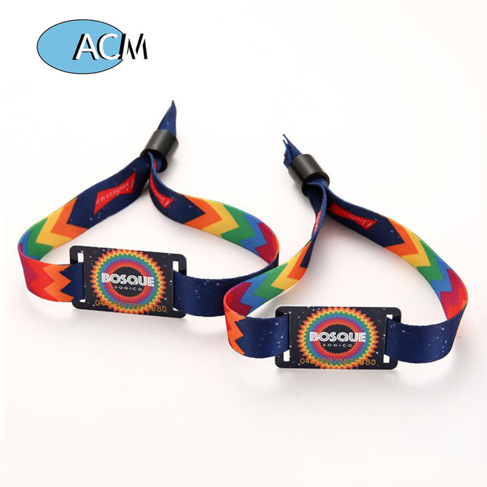 Wristbands Silicone Bracelet Fabric Pvc Rfid Woven Plastic Bracelets Custom Tag Event Watch Access Rfid Wristband