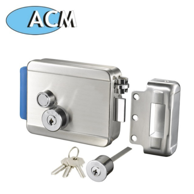 Door security access electric door lock with swiping card single cylinder 12V DC intelligent Remote Control Rim Lock