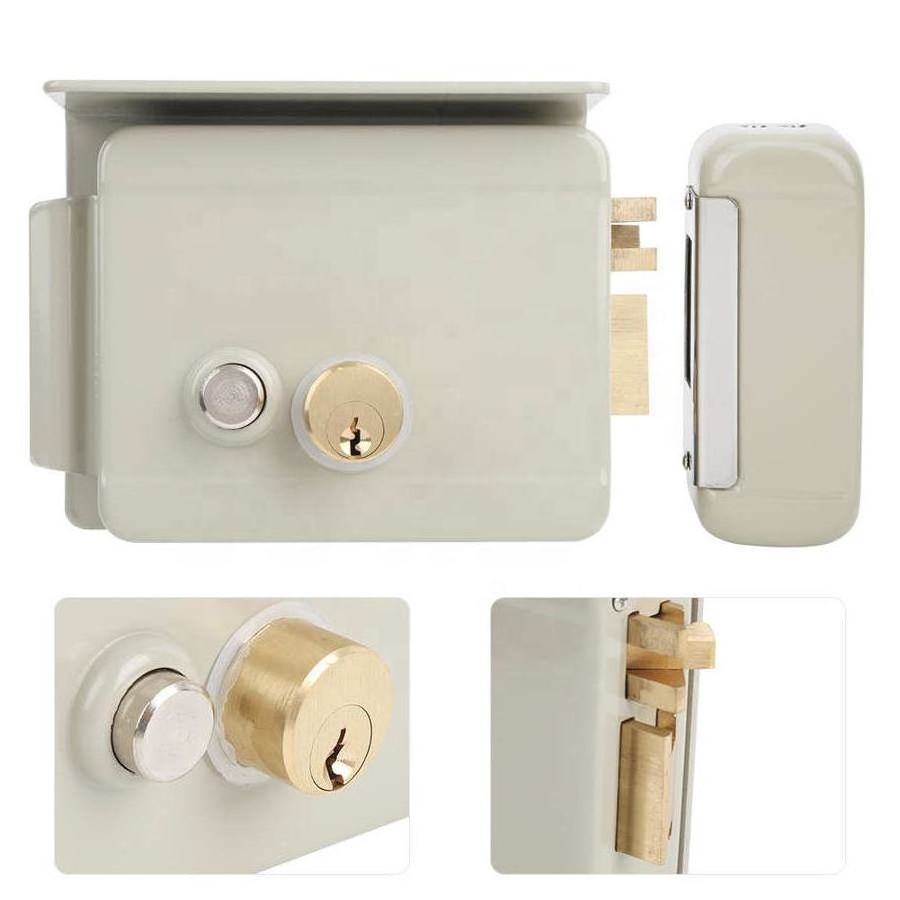 Electric Door RIM Lock with Single Cylinder and Keys for access control