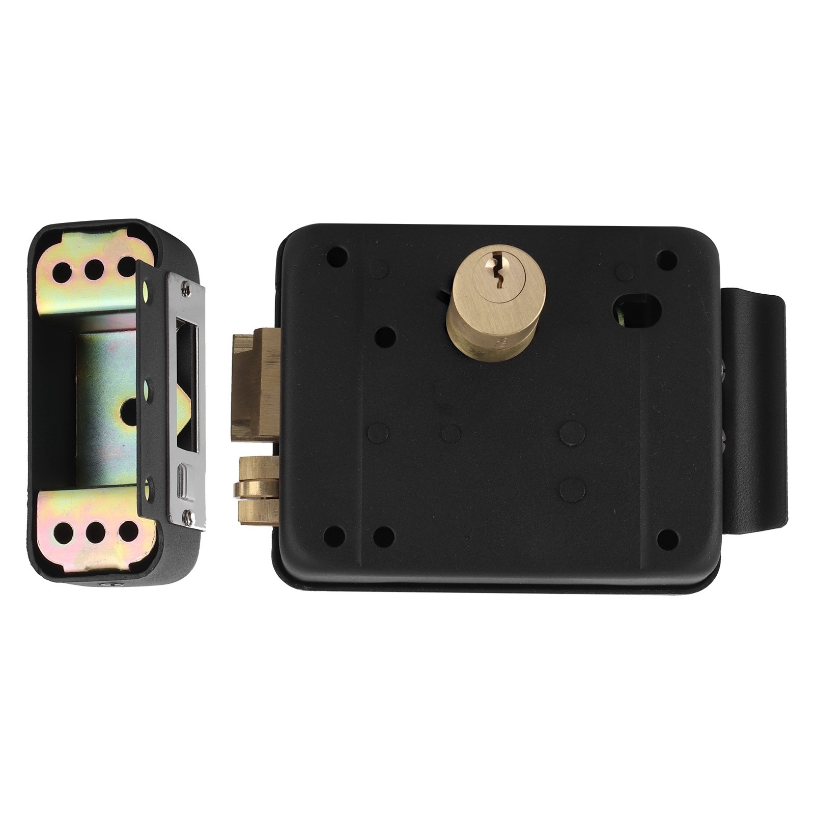 Hot Seller Yangzhou Lock portable Door For Travel Guard Rim Locks With Double Side Brass Key