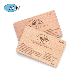 Nfc Key Card For Hotel Wholesale Smart 13.56 Mhz Wooden Business Card Rfid Bamboo