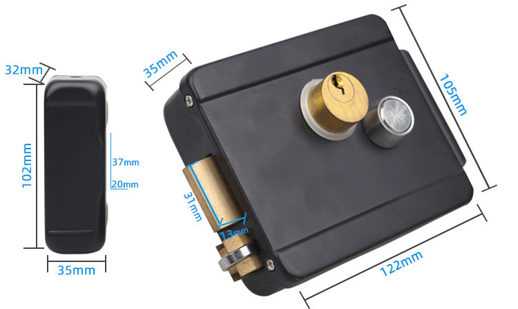 Electronic Invisible Keyless Entry Lock 125MHz Controllers For Metal Or Wooden Door