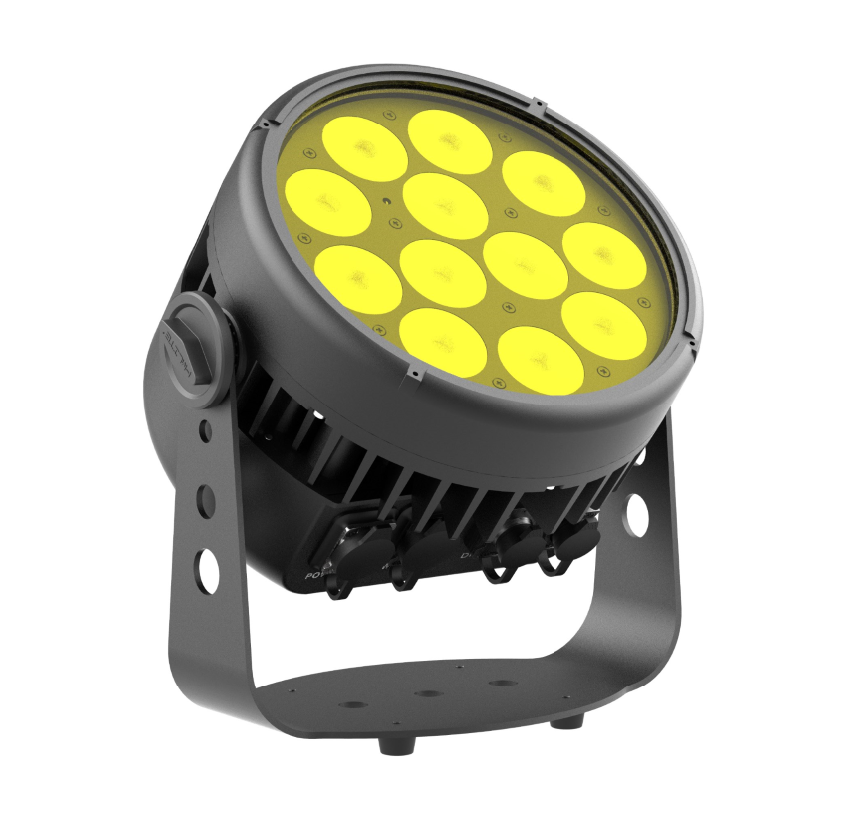 IP65 Par light 12x10W Rgbwa uv 6in1 LED Outdoor Par Can light 2.4G Wireless DMX512 Waterproof Dj Par for Hotel building