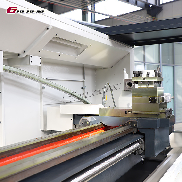 GOLDCNC cnc lathe CAK6180 china manufacturer horizontal cnc metal lathe machine