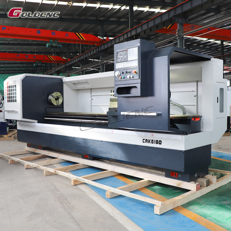 GOLDCNC cnc lathe CAK6180 china manufacturer horizontal cnc metal lathe machine