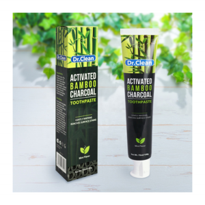 Manufacturer Oem Bamboo Mint Activated Remove Tobacco Teeth Stain Natural Charcoal Toothpaste for Men