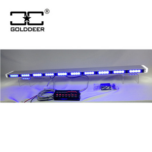 48 inch car roof light waterproof  led blue warning pov fire lights used light bars emergency vehicles