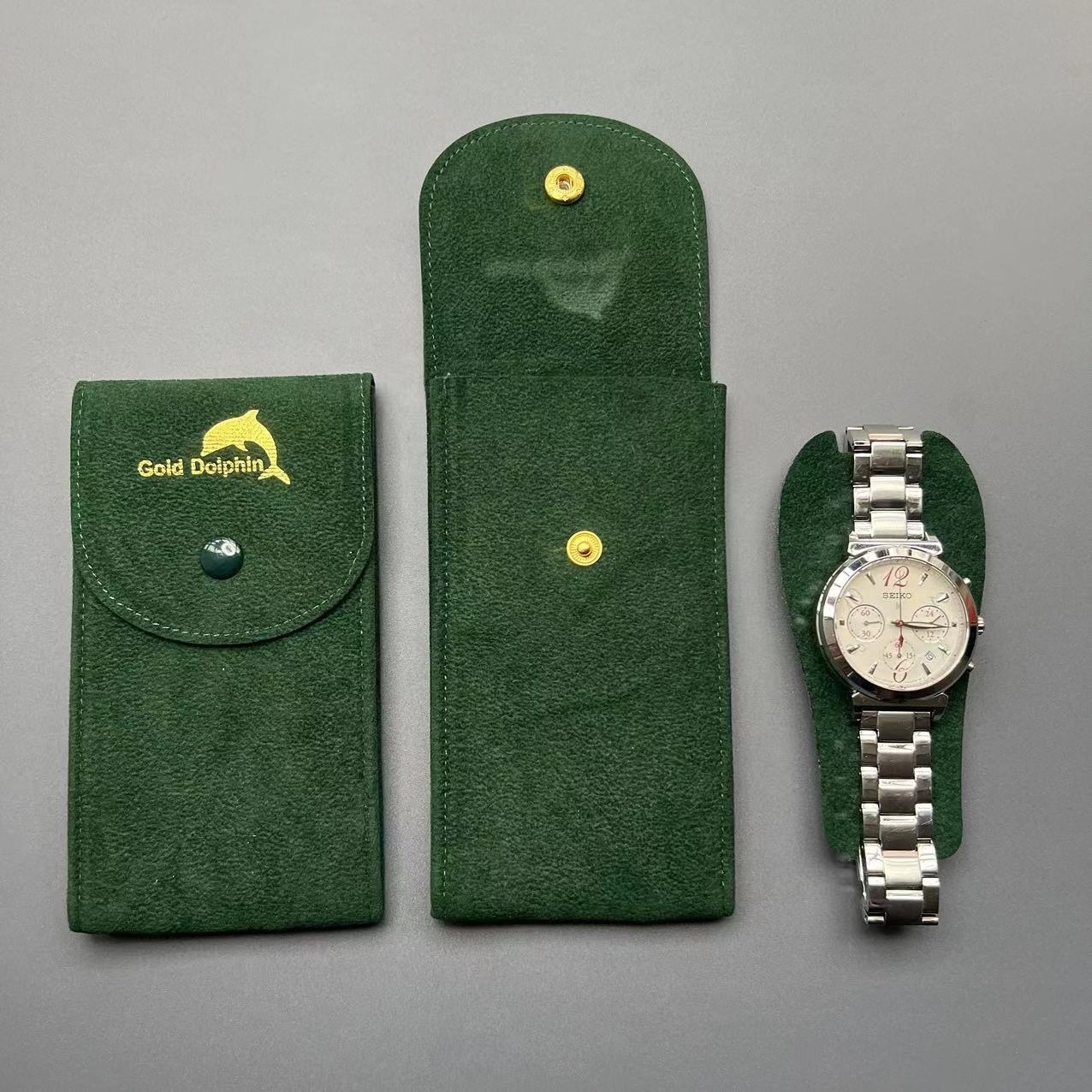 Personalized Travel Jewelry Watch Storage Bag for Brand Rolex Customized Black Green Custom OEM Luxury Gift Velert Watch Pouches