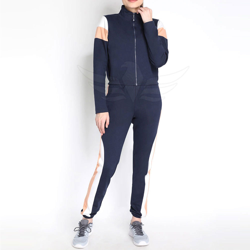 OEM Customized Women's Autumn Winter Crop Top Suit 2 Piece Tracksuit Women Long Sleeve Set Hooded Sports Suits Women Tracksuit